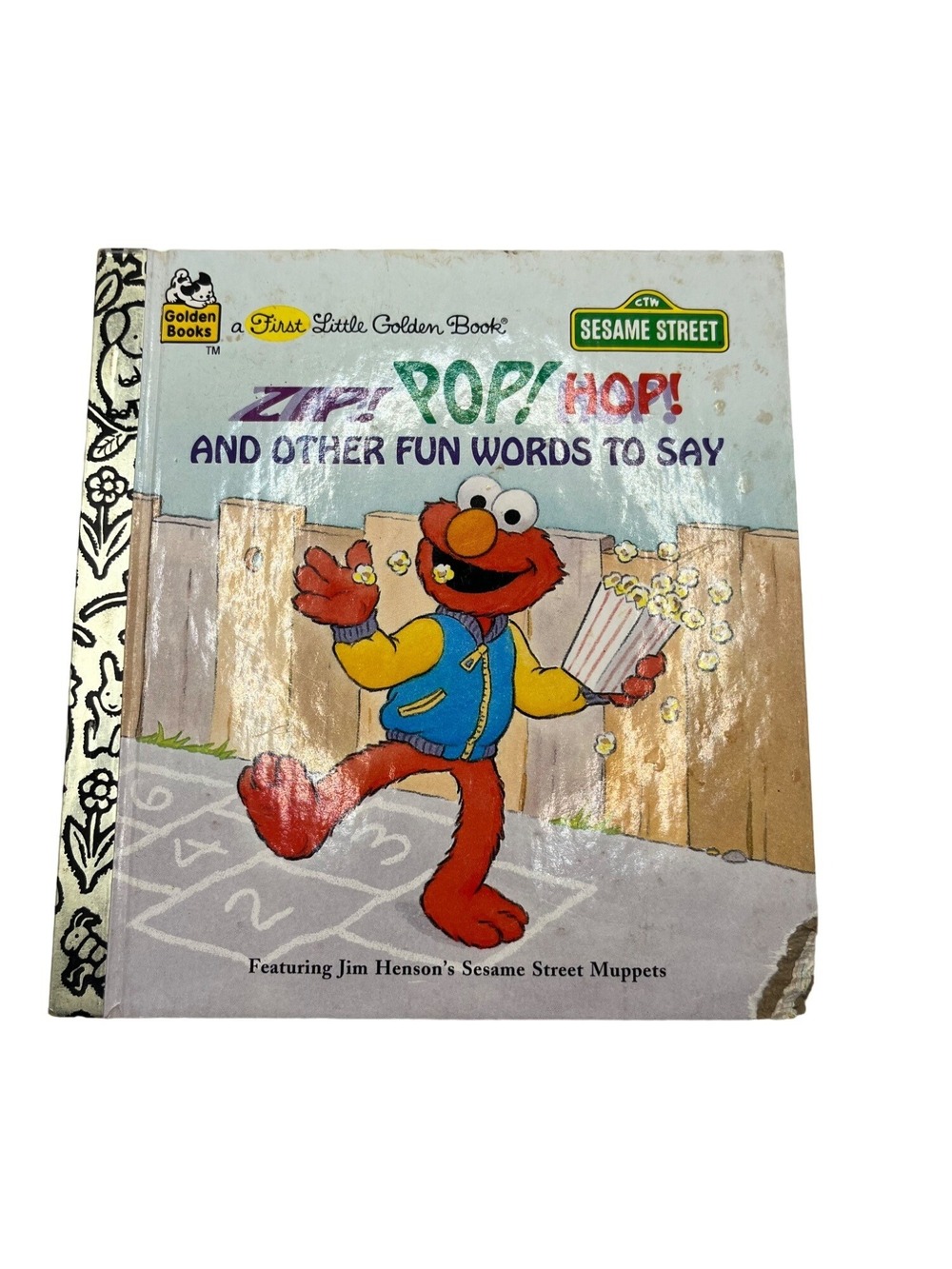 Zip! Pop! Hop! Sesame Street Golden Book With Elmo & Fun Words To Say